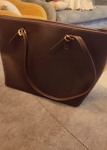 Michael Kors Klasik Kahverengi Deri Çanta - Görsel 4