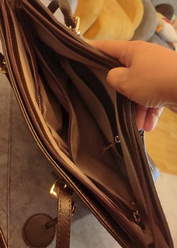 Michael Kors Klasik Kahverengi Deri Çanta - Görsel 3