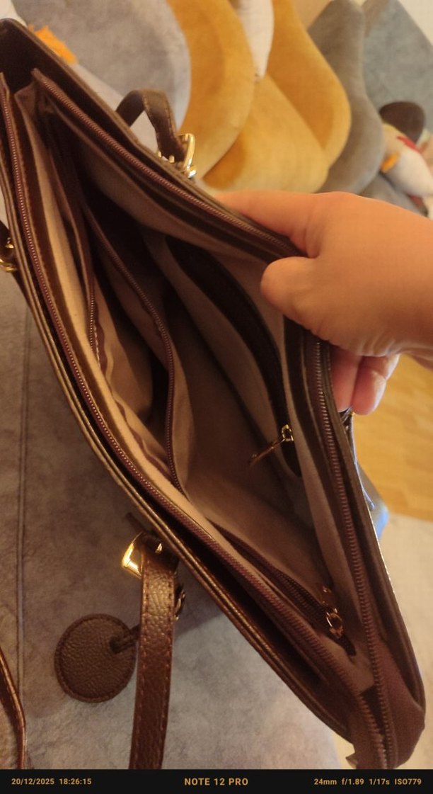 Michael Kors Klasik Kahverengi Deri Çanta - Görsel 3