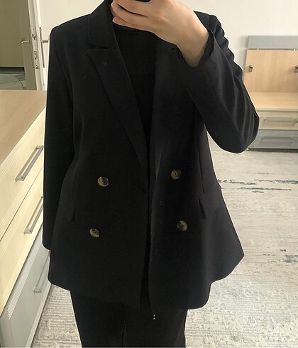 Siyah blazer ceket