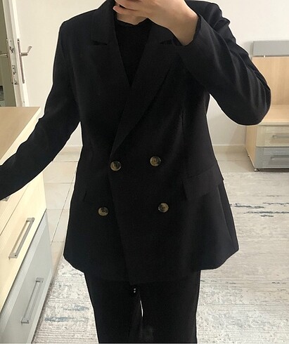 38 Beden Siyah blazer ceket