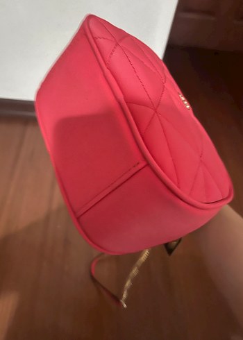 Yepyeni Kırmızı Deri Kadın Çanta - Görsel 3