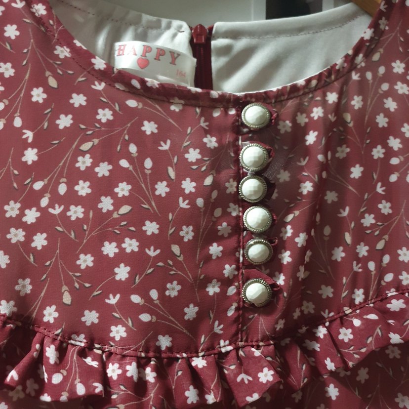 yazlık Bordo Renk Uzun Kollu Bohem Uzun Elbise - Görsel 5