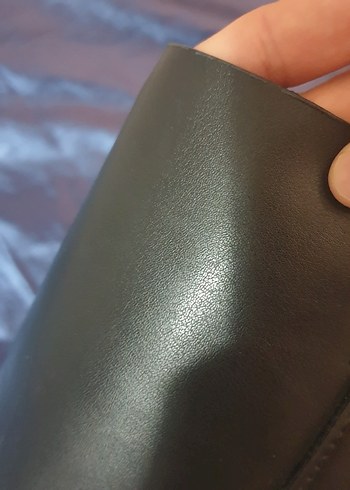 SIFIR Siyah Deri Kadın Çanta Püsküllü - Görsel 6