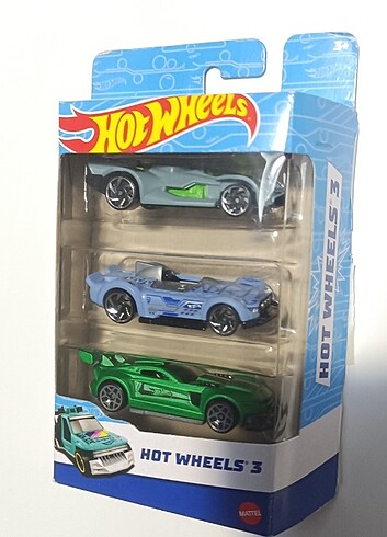  Hotwheels 3 lü Set