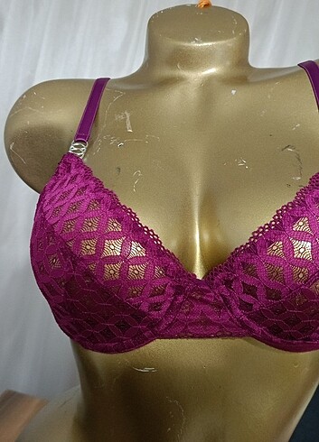 Arona Dantelli Bralet Takım Mor - Görsel 2