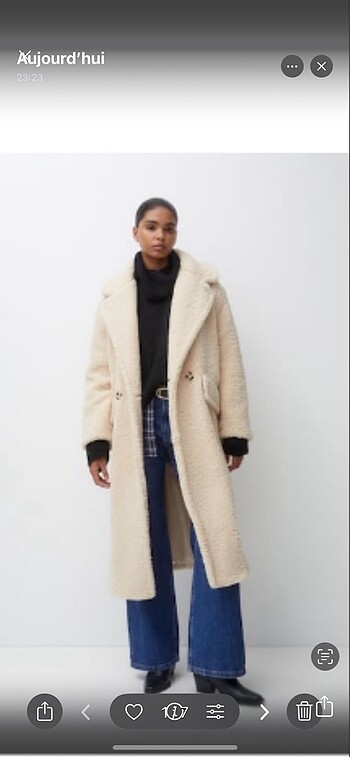 Pull bear pelüş kaban