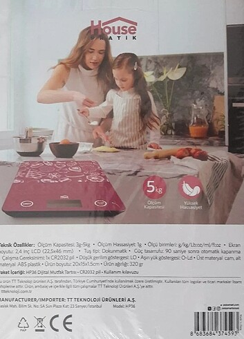 Diğer House Pratik Mutfak Tartısı