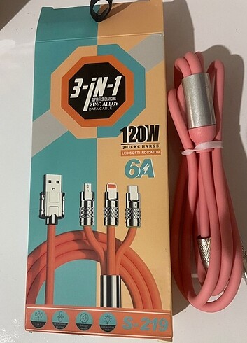 3 in 1 sarj kablosu - Görsel 4