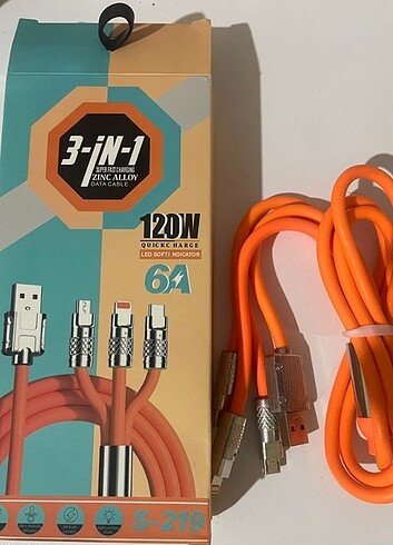 3 in 1 sarj kablosu - Görsel 5