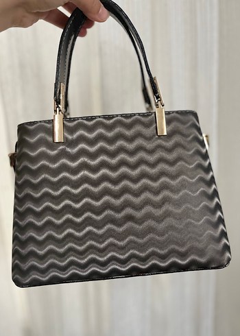 Gri Kadın El Çantası, Modern Klasik - Görsel 2