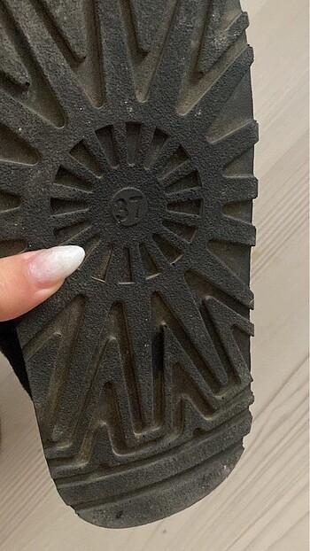 37 Beden siyah Renk Kalın taban içi peluş ugg