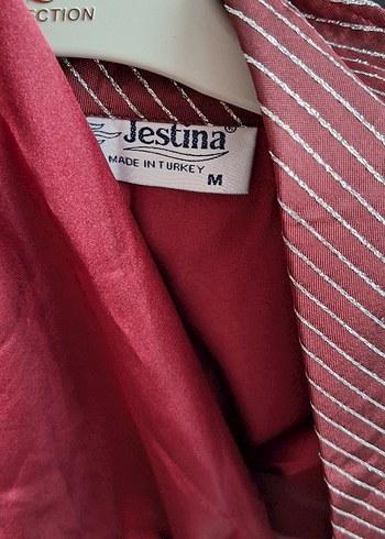 Bordo Parıltılı Uzun Erkek Sabahlık - Görsel 2