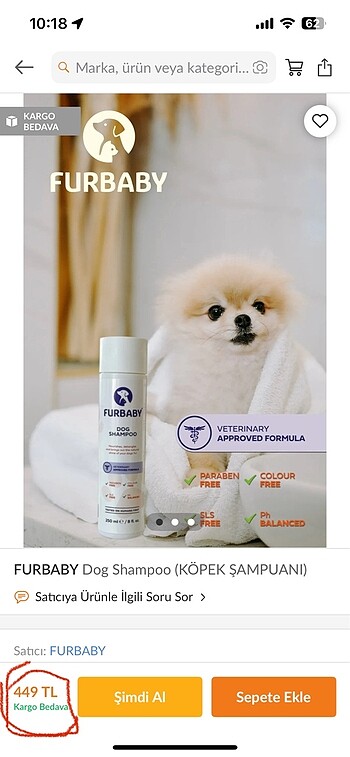 Beden Köpek şampuanı