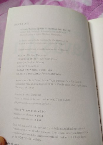 Savaş Atı - Michael Morpurgo - Görsel 5