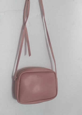 Pembe Deri Kadın Çapraz Çanta