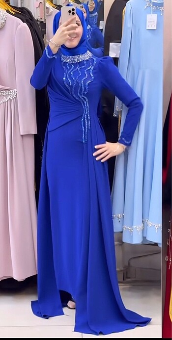 Saks mavisi feriha sağıroğlu abiye