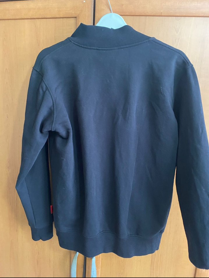 Supreme Grip Erkek Siyah Fermuarlı Sweatshirt - Görsel 2