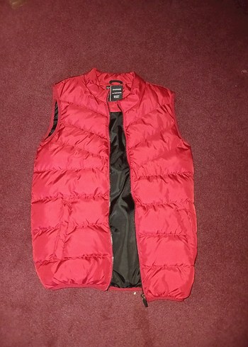 Erkek Çocuk Kırmızı Fermuarlı Yelek - Görsel 2