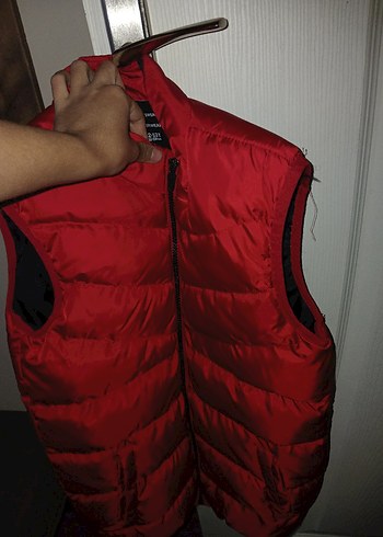 Erkek Çocuk Kırmızı Fermuarlı Yelek - Görsel 7