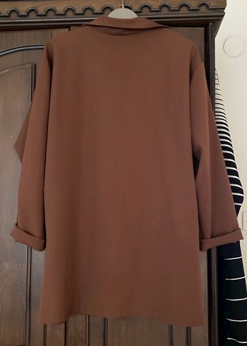 Zara Kahverengi Düğmeli Kadın Blazer Ceket