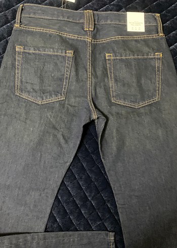 Düğmeli Gri Erkek Denim Jean - Görsel 5