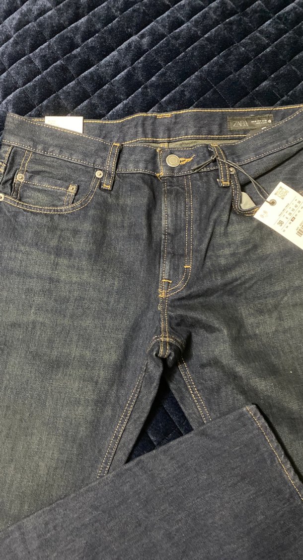 Düğmeli Gri Erkek Denim Jean - Görsel 4