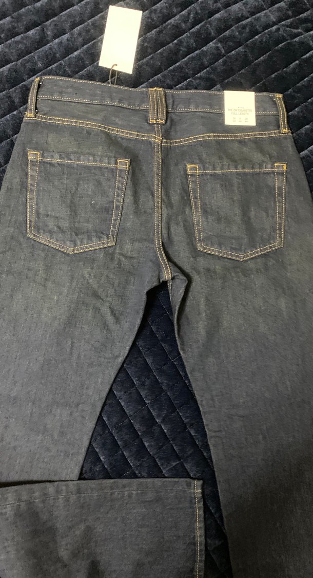 Düğmeli Gri Erkek Denim Jean - Görsel 5