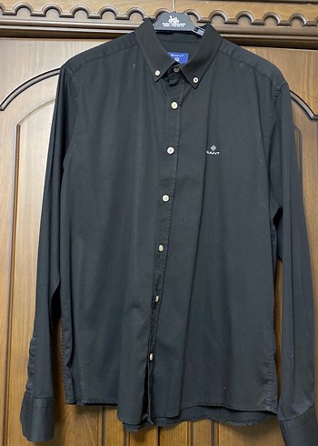 Siyah Erkek Uzun Kollu Düğmeli Gömlek - Görsel 2