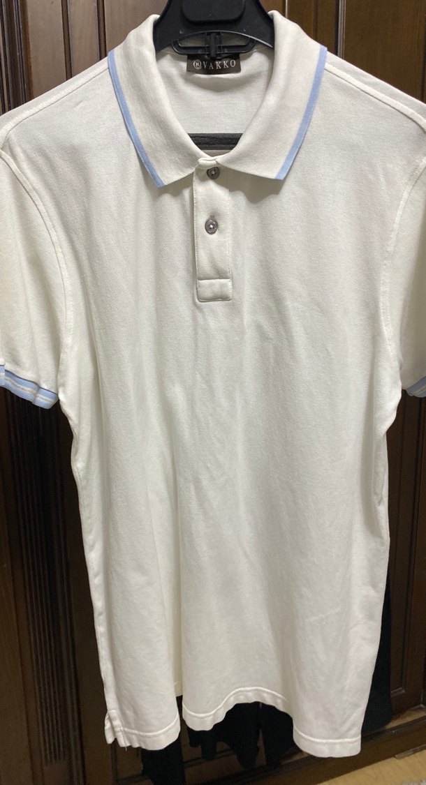 Erkek Beyaz Kısa Kollu Polo Tişört - Görsel 2