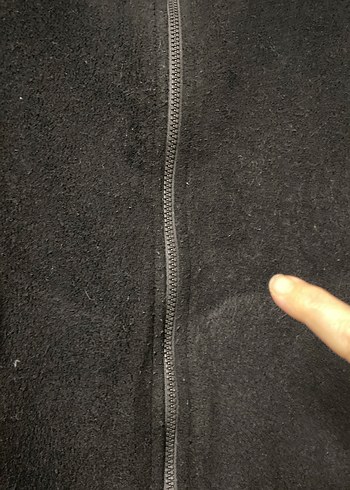 Siyah Fermuarlı Erkek Polar Ceket - Görsel 4