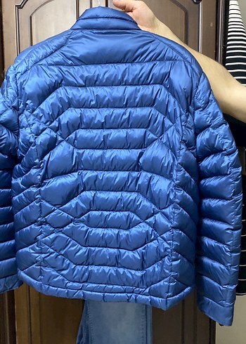 Erkek Mavi Fermuarlı İnce Mont - Görsel 6