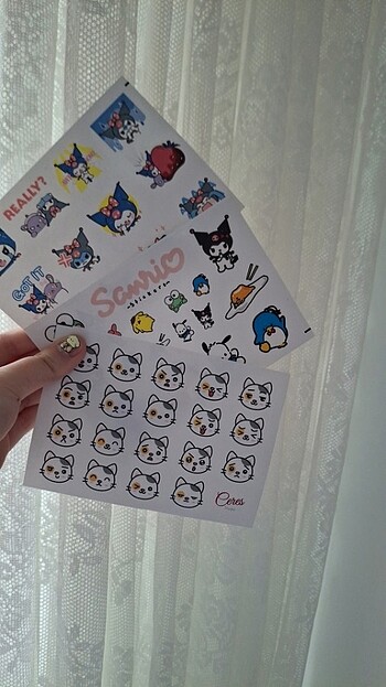 3 lü sanrio sticker set