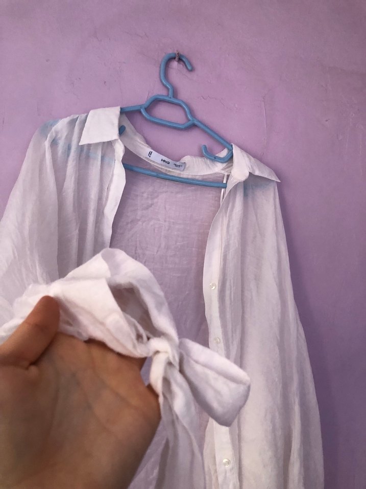 Beyaz Kadın Gömlek - Görsel 3