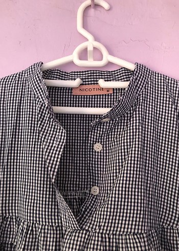 Gri Ekoseli Uzun Kollu  gömlek u - Görsel 2