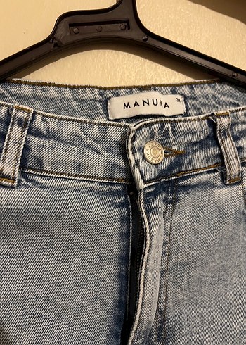 Gri Midi Boy Kadın Denim Jean - Görsel 2