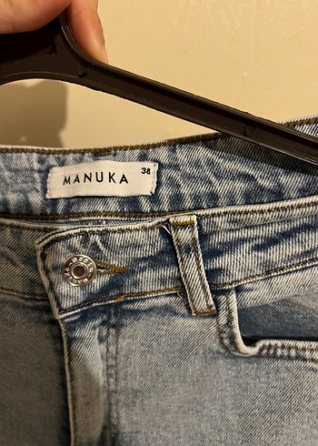 Gri Midi Boy Kadın Denim Jean - Görsel 5