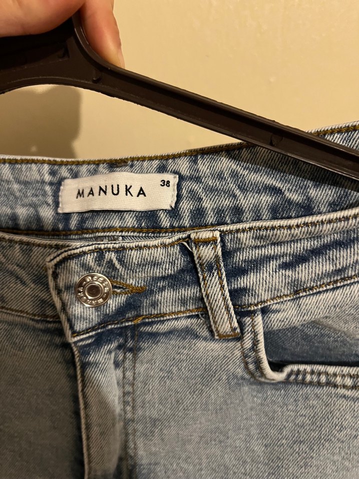 Gri Midi Boy Kadın Denim Jean - Görsel 5