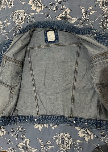 Düğmeli Mavi Kadın Denim Ceket - Görsel 6