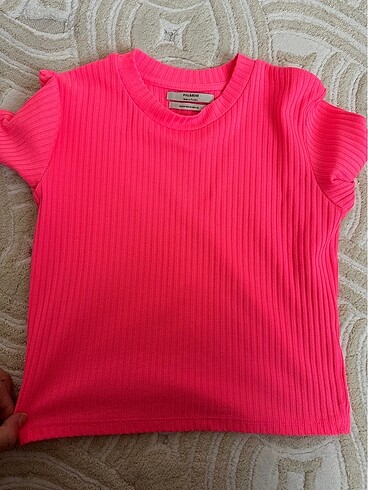 Pembe crop bluz