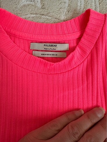 Pull and Bear Pembe crop bluz