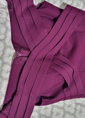 Fuşya renkli çok şık abiye  - Görsel 5