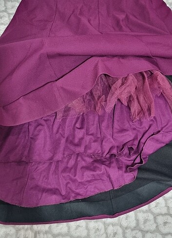 Fuşya renkli çok şık abiye  - Görsel 9