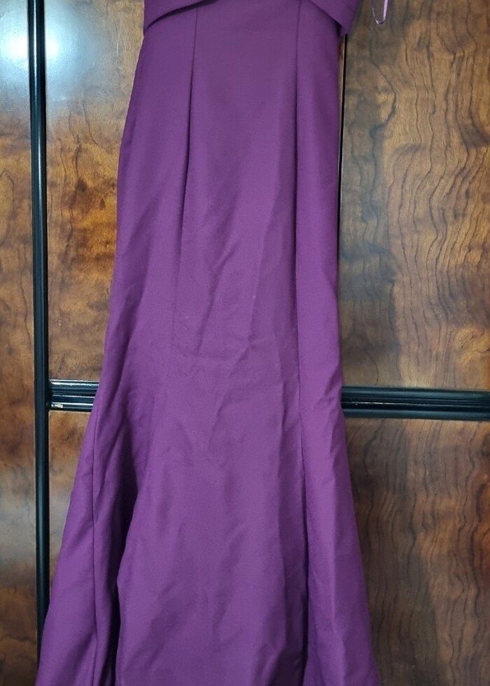 Fuşya renkli çok şık abiye  - Görsel 4