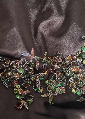 Pul detaylı şık abiye - Görsel 5