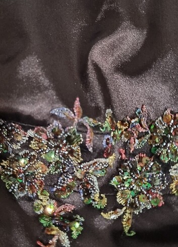 Pul detaylı şık abiye - Görsel 6