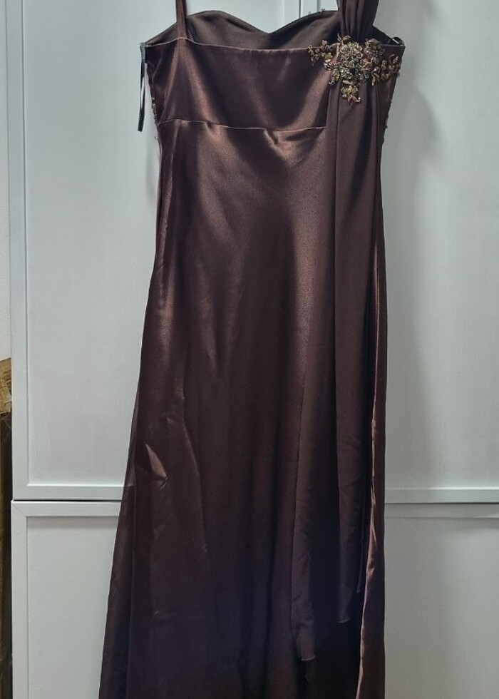 Pul detaylı şık abiye - Görsel 4