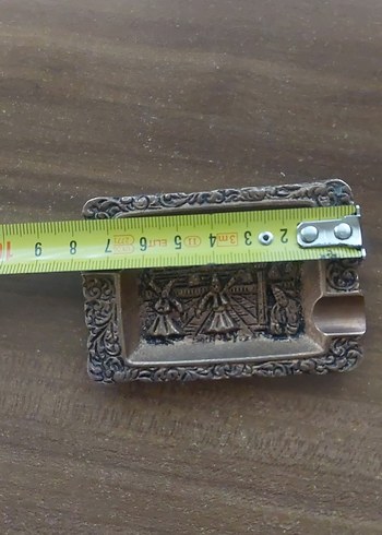 Vintage Desenli Altın Renk küllük - Görsel 4