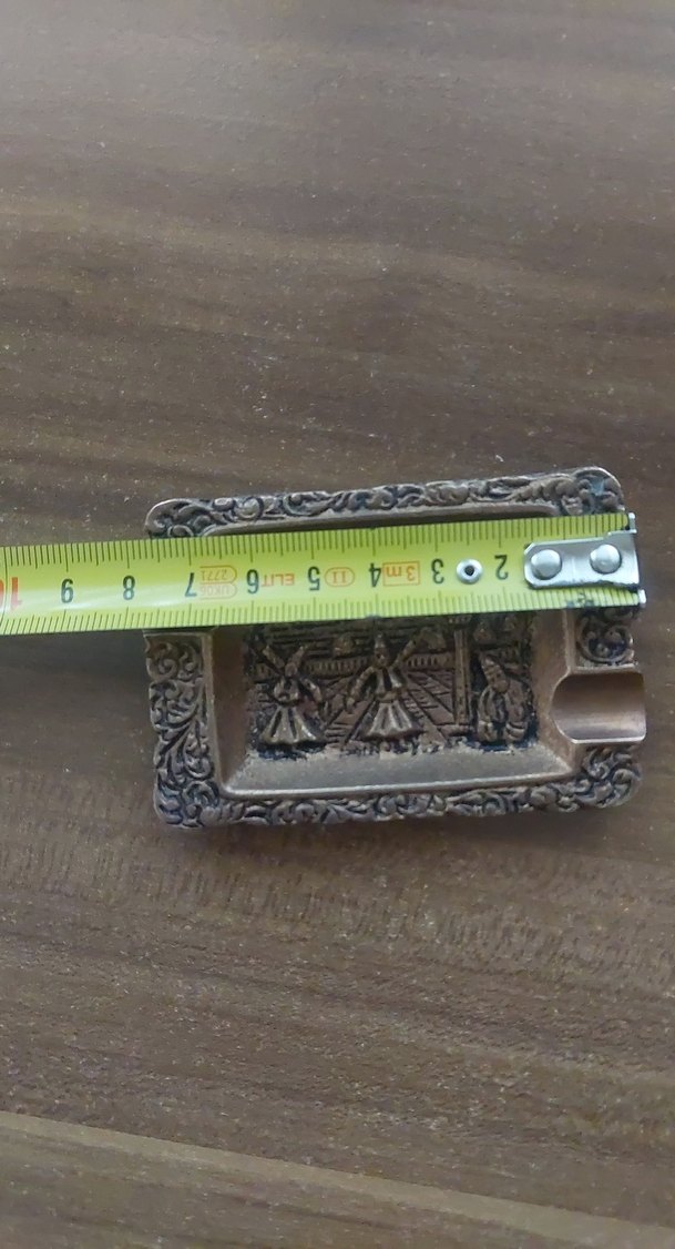 Vintage Desenli Altın Renk küllük - Görsel 4