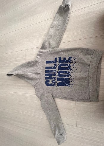 Gri Baskılı Erkek Sweatshirt - Görsel 2